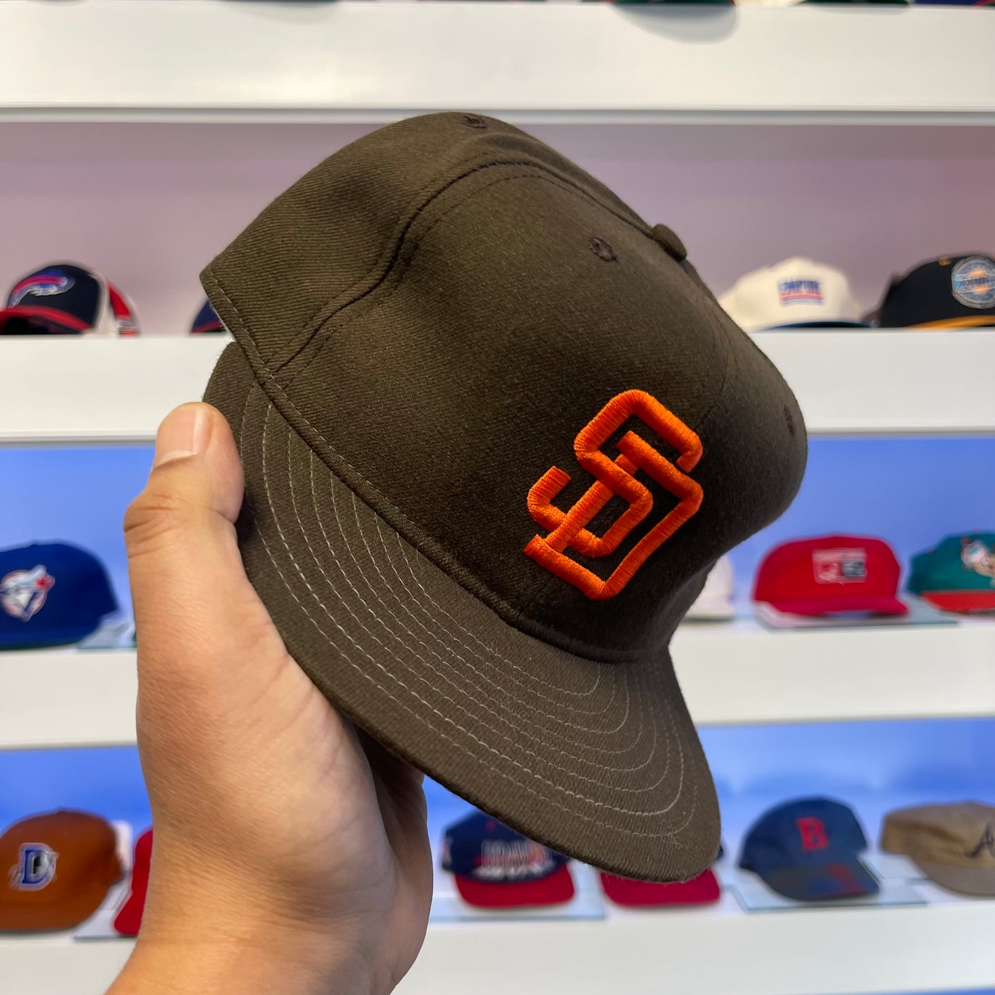 Vintage 1990s San Diego Padres 100% Wool Fitted Size 7 3/8