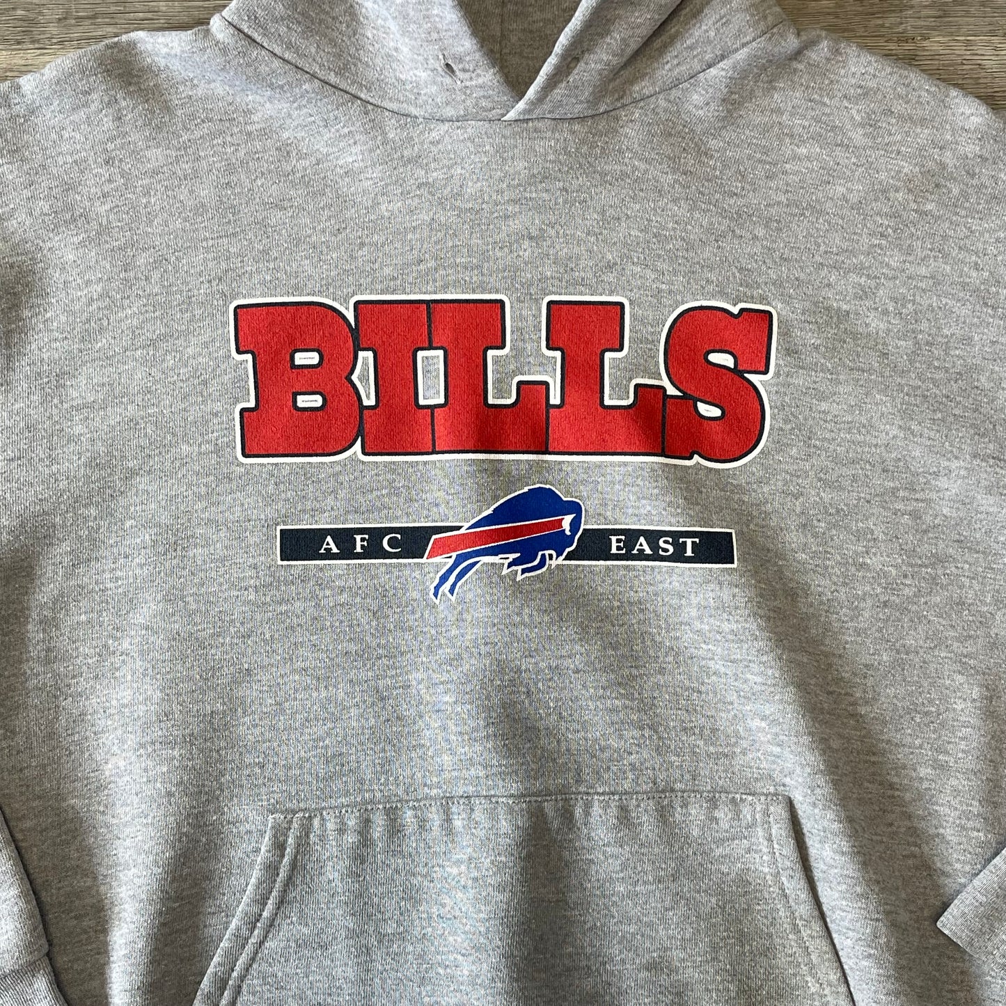 Vintage y2k 2000s Buffalo Bills Gray Hoodie Size Medium