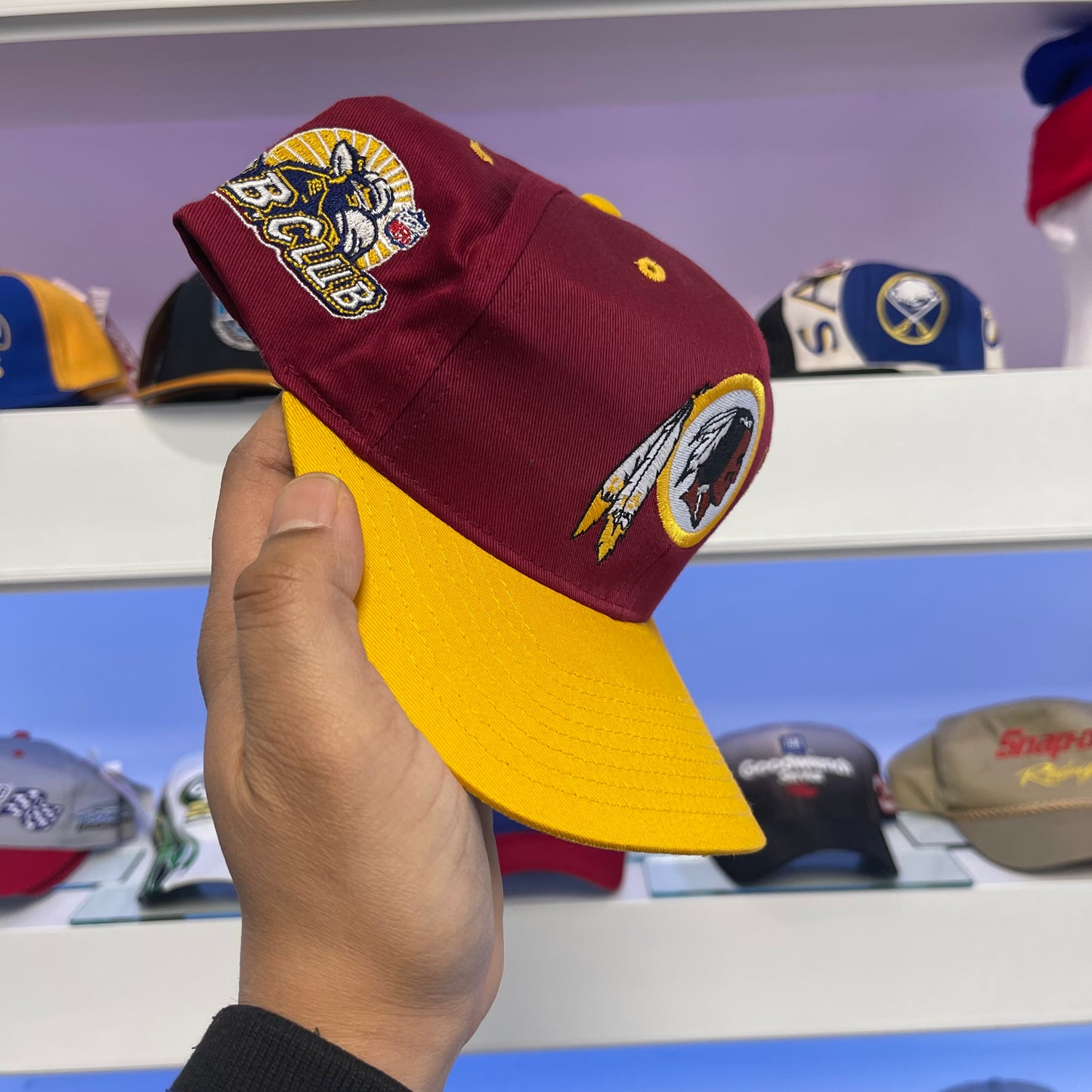 Vintage 1990s Washington Redskins Twill Snap Back New with Tags