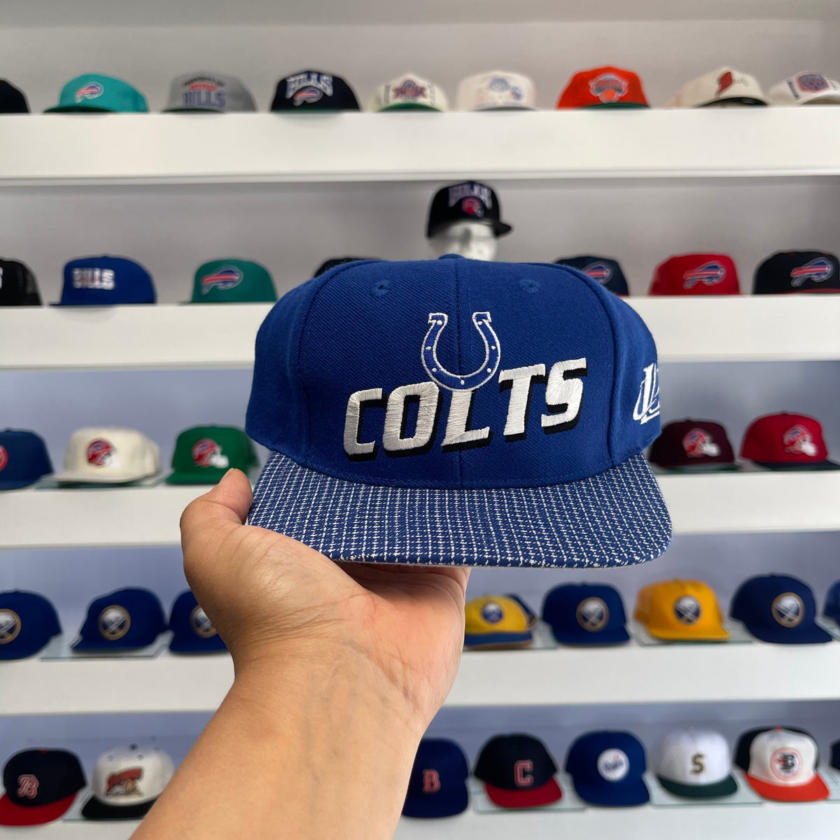 Vintage 1990s NFL Indiana Colts Logo Athletic Velcro Hat
