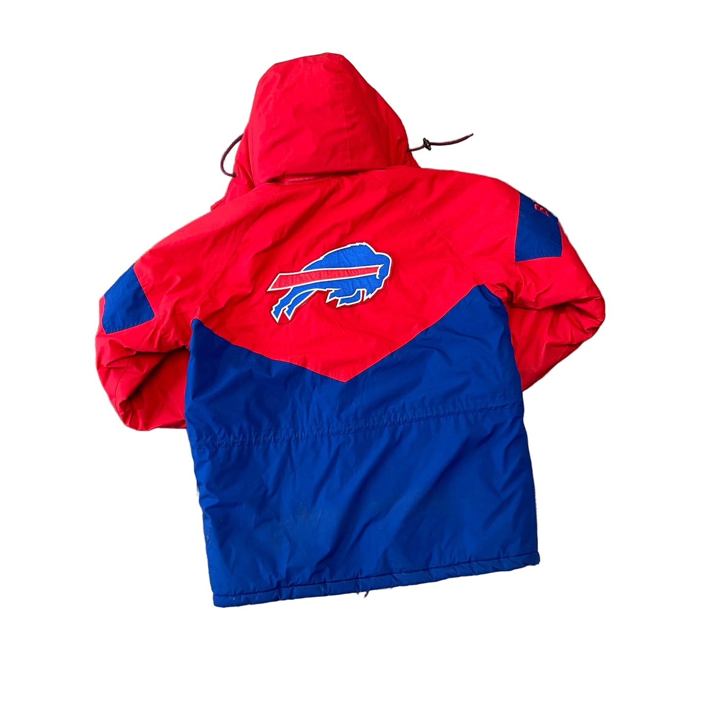 VINTAGE 90s Buffalo Bills Triple F.A.T. Goose Down Puffer Parka Jacket Size Size XL - Grail Status Stadium