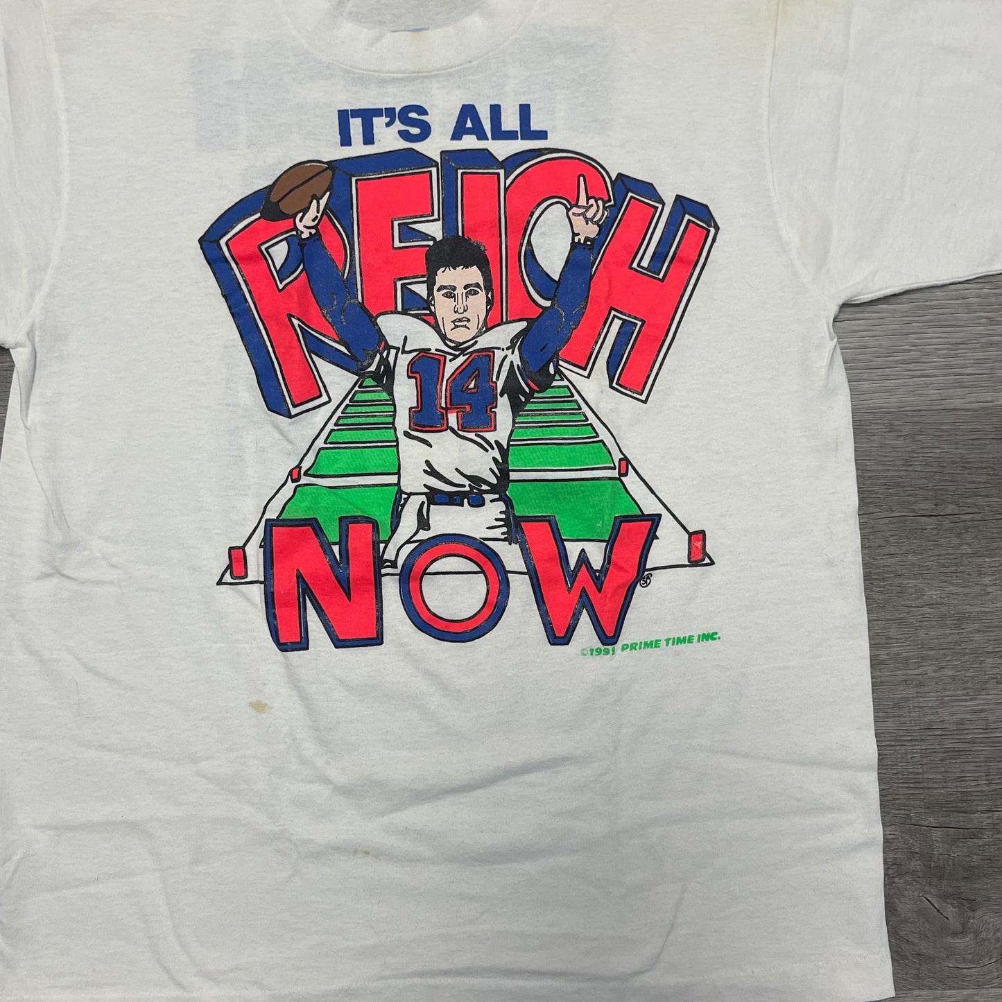 Vintage Buffalo Bills Frank Reich T Shirt Size XL