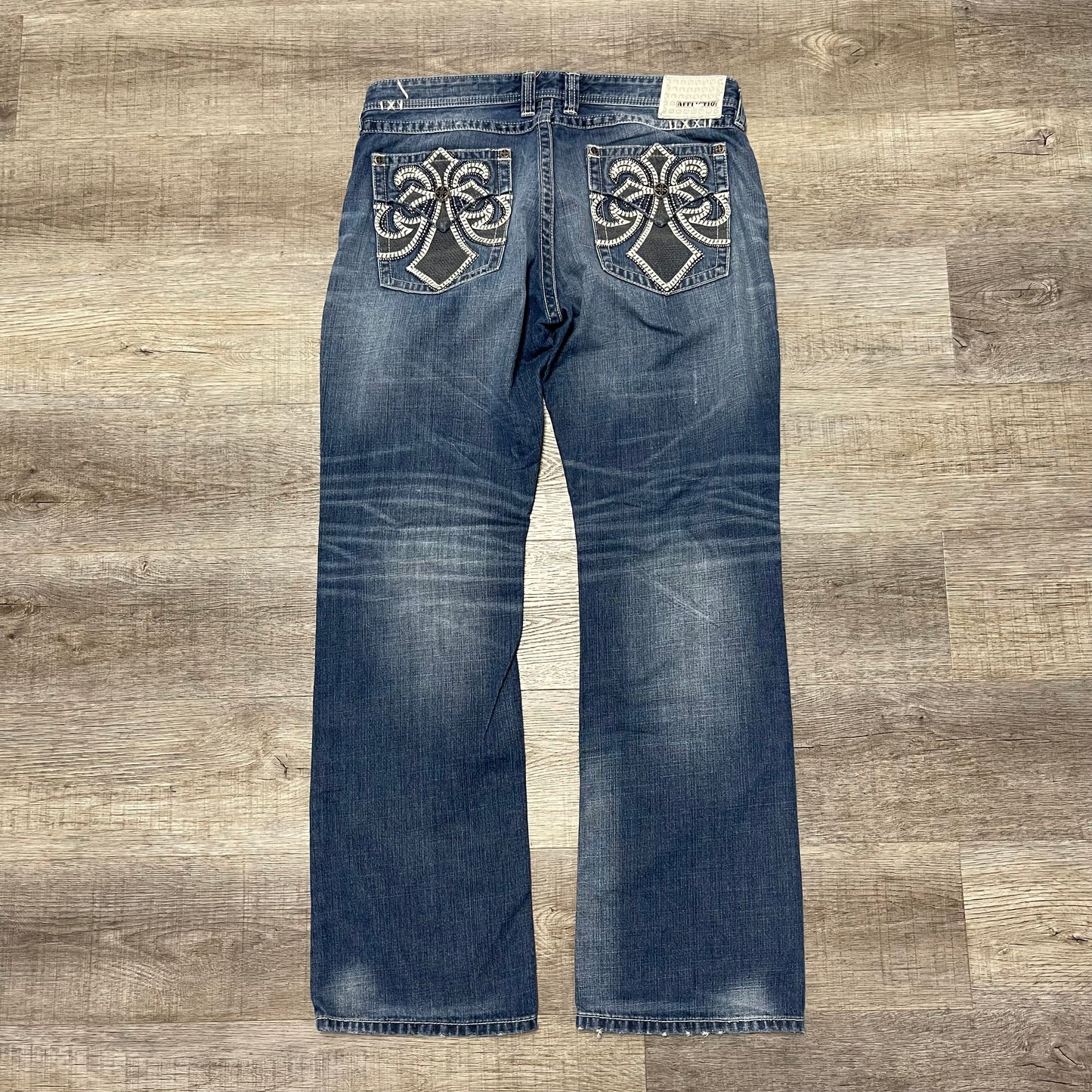 Vintage Y2K Affliction Denim Jeans Size 38x44