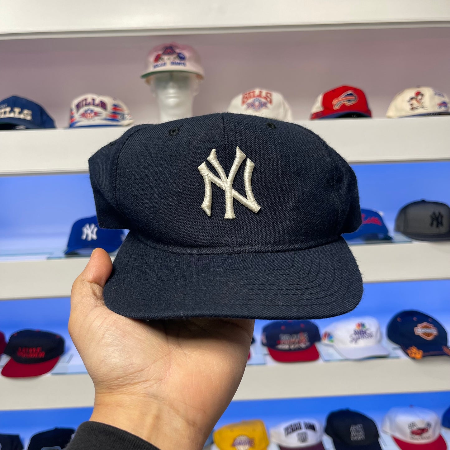 Vintage 1990s MLB New York Yankees Wool Snap Back