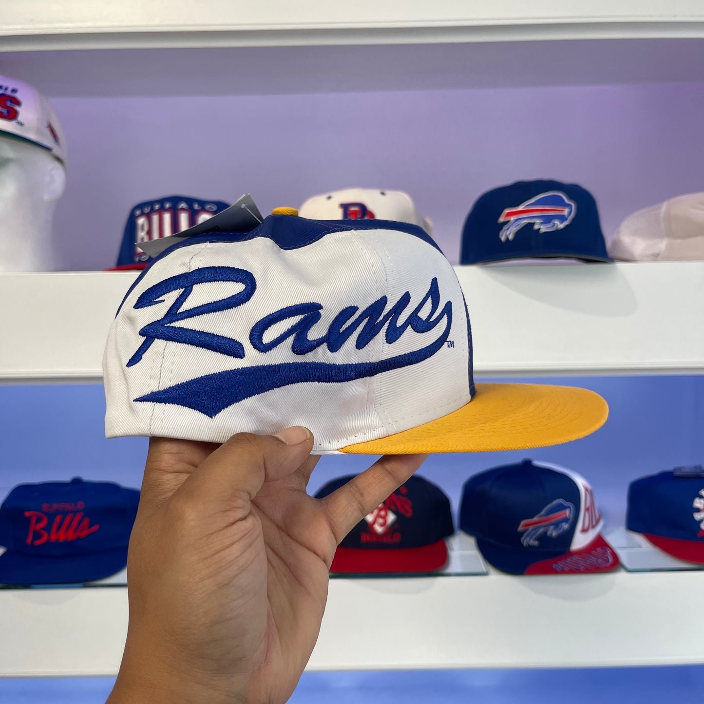 Vintage 1990s Rams Twill Snap Back New with Tags