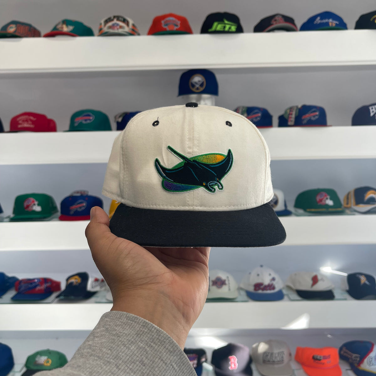 Vintage 1990s MLB Tampa Bay Rays Wool Snap Back