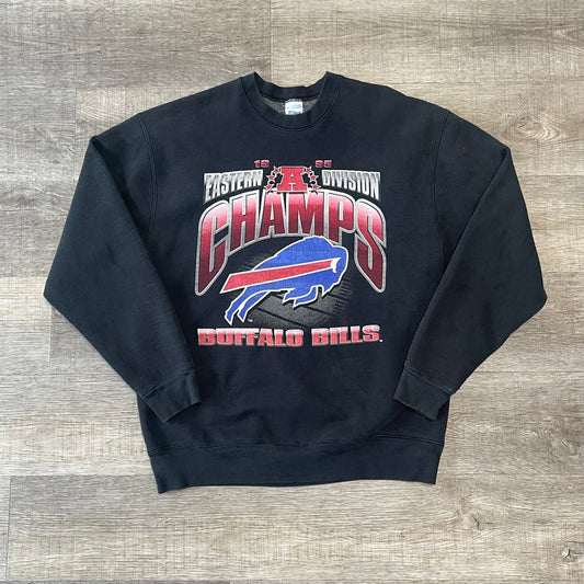 Vintage 1995 Buffalo Bills AFC Eastern Division Champions Sweatshirt Size XL