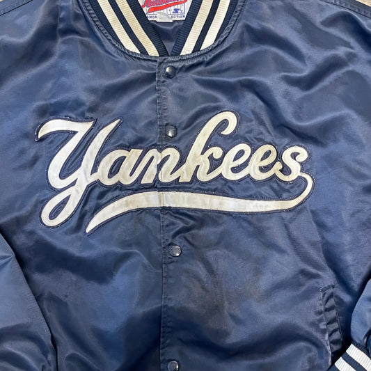 Vintage MLB New York Yankees Starter Satin Jacket Size XXL