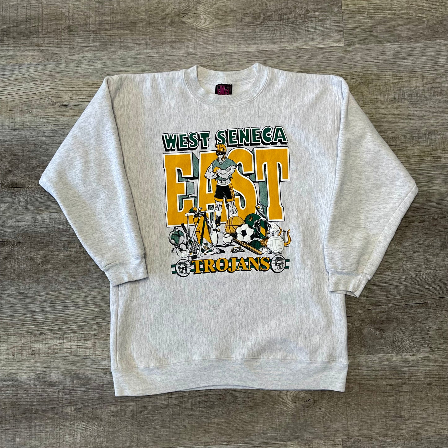 Vintage West Seneca East Trojans Sweatshirt Size Medium