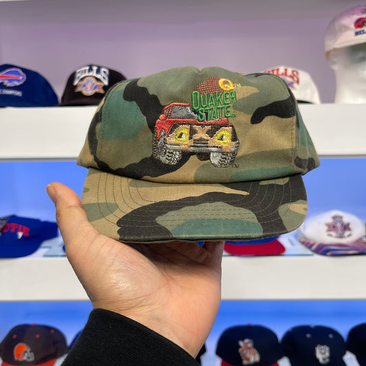 Vintage 1990s Quaker State 4x4 Camoflage Snap Back