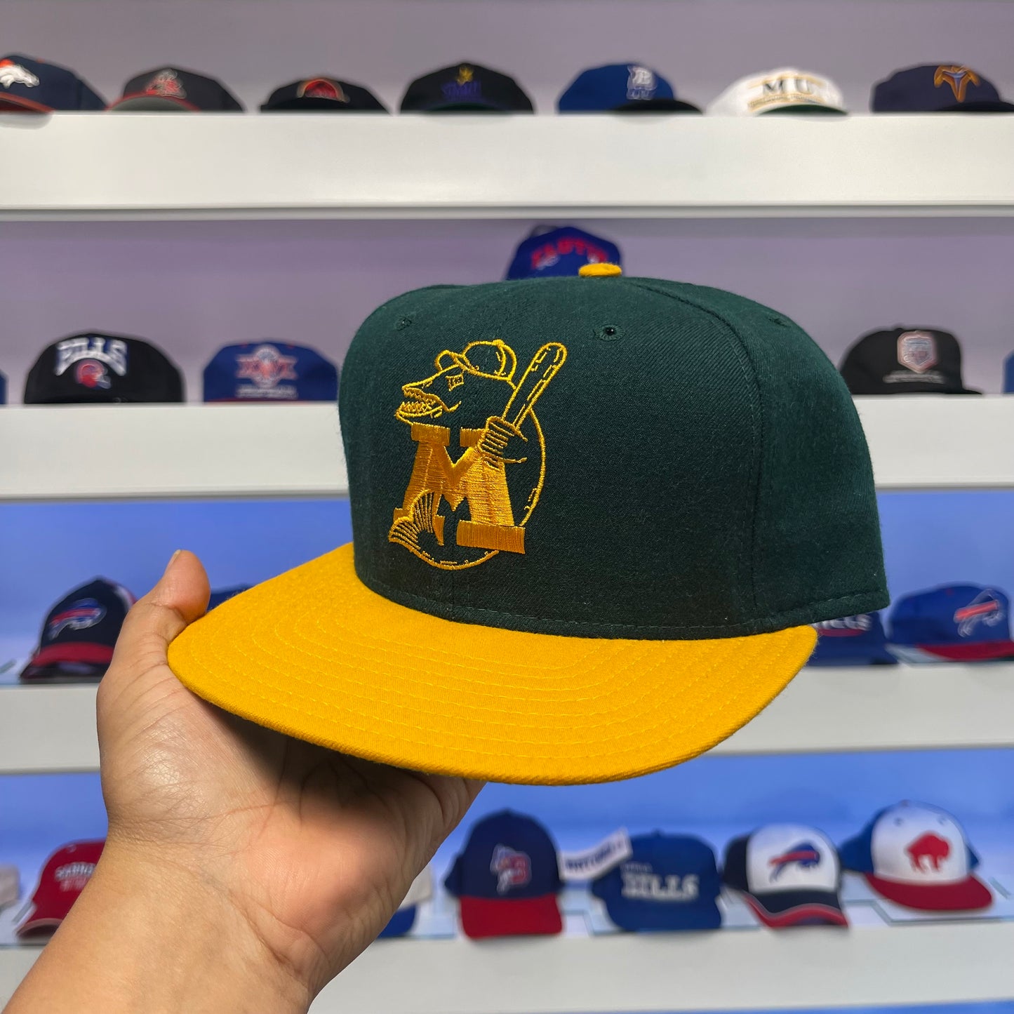 Vintage 1990s MiLB Madison Muskies Wool Snap Back