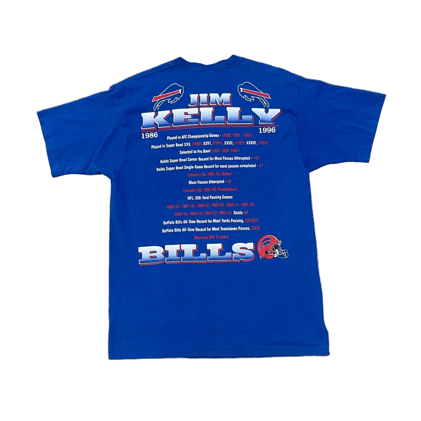 Vintage 1996 Buffalo Bills Jim Kelly Pro Player Shirt Size XL