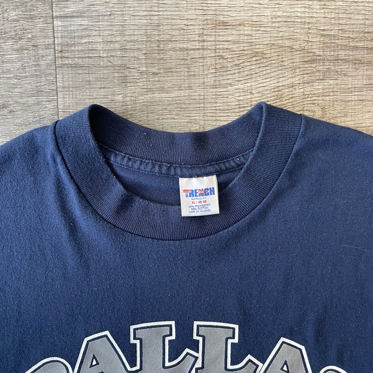 Vintage 1990s NFL Dallas Cowboys Trench Shirt Size XL