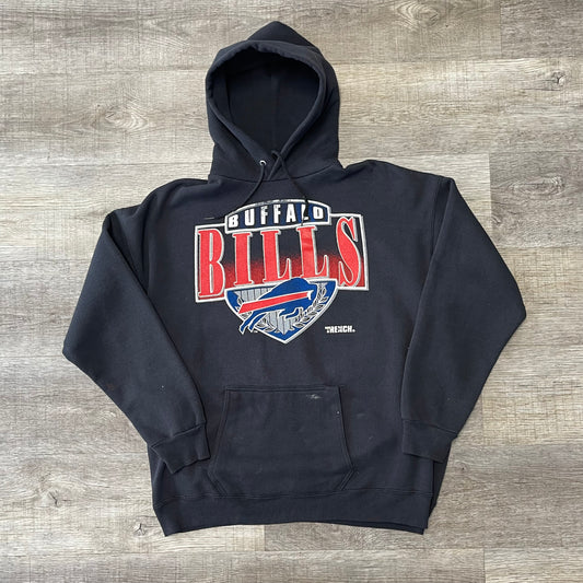 Vintage 1990s NFL Buffalo Bills Trench Hoodie Size XL