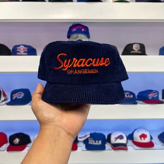 Vintage NCAA Syracuse Orangemen Sports Specialties Corduroy Snap Back