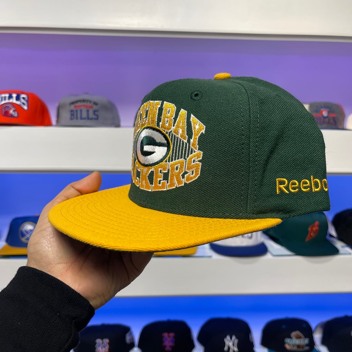 Vintage Green Bay Packers Reebok Snap Back Dead Stock New