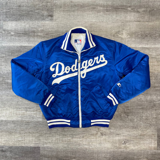 Vintage 80s MLB Los Angeles Starter Satin Jacket Size Large