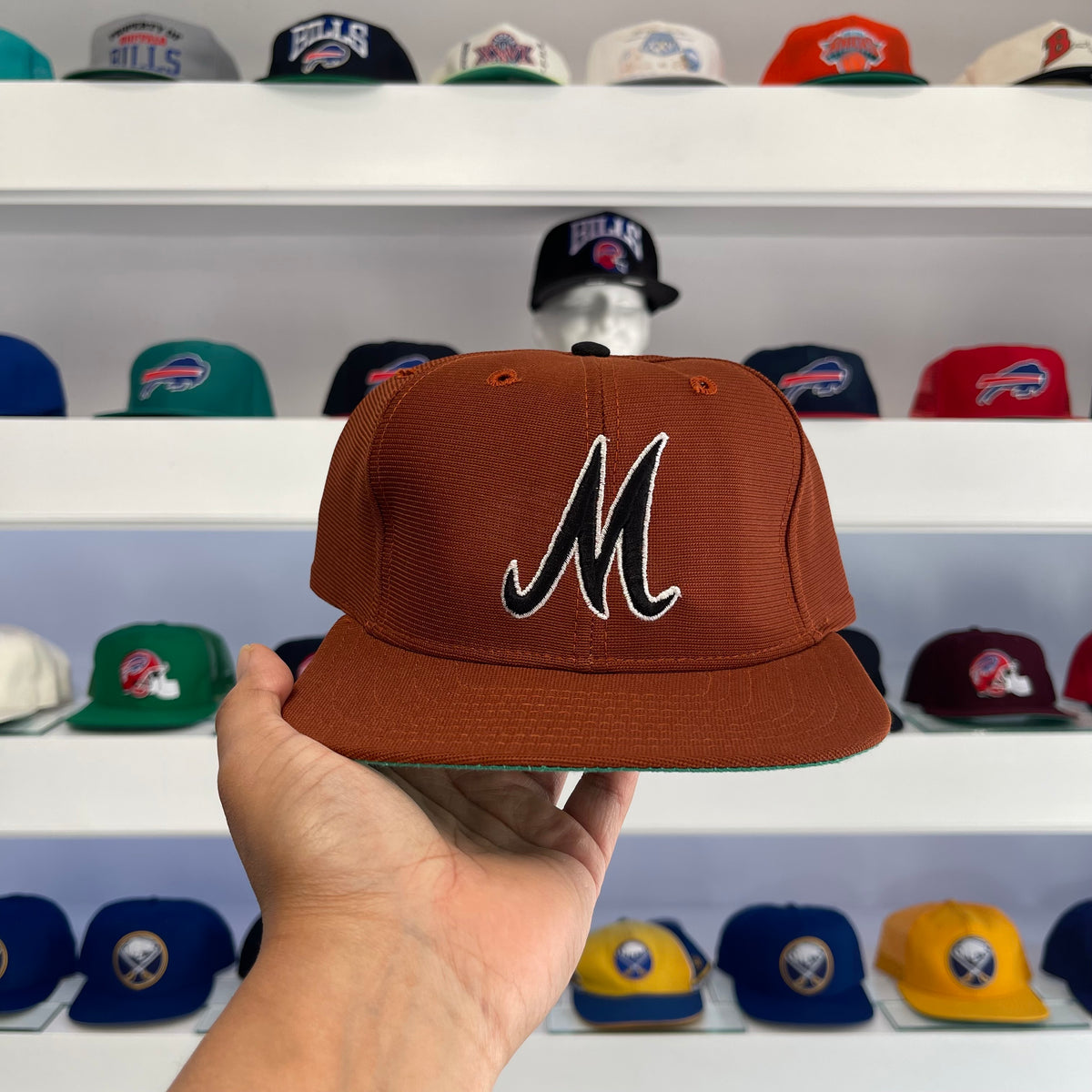 Vintage 1990s M Logo Nylon Snap Back