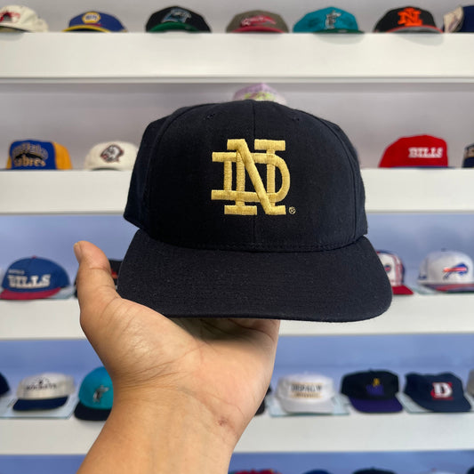 Vintage Norte Dame Wool Navy Snap Back