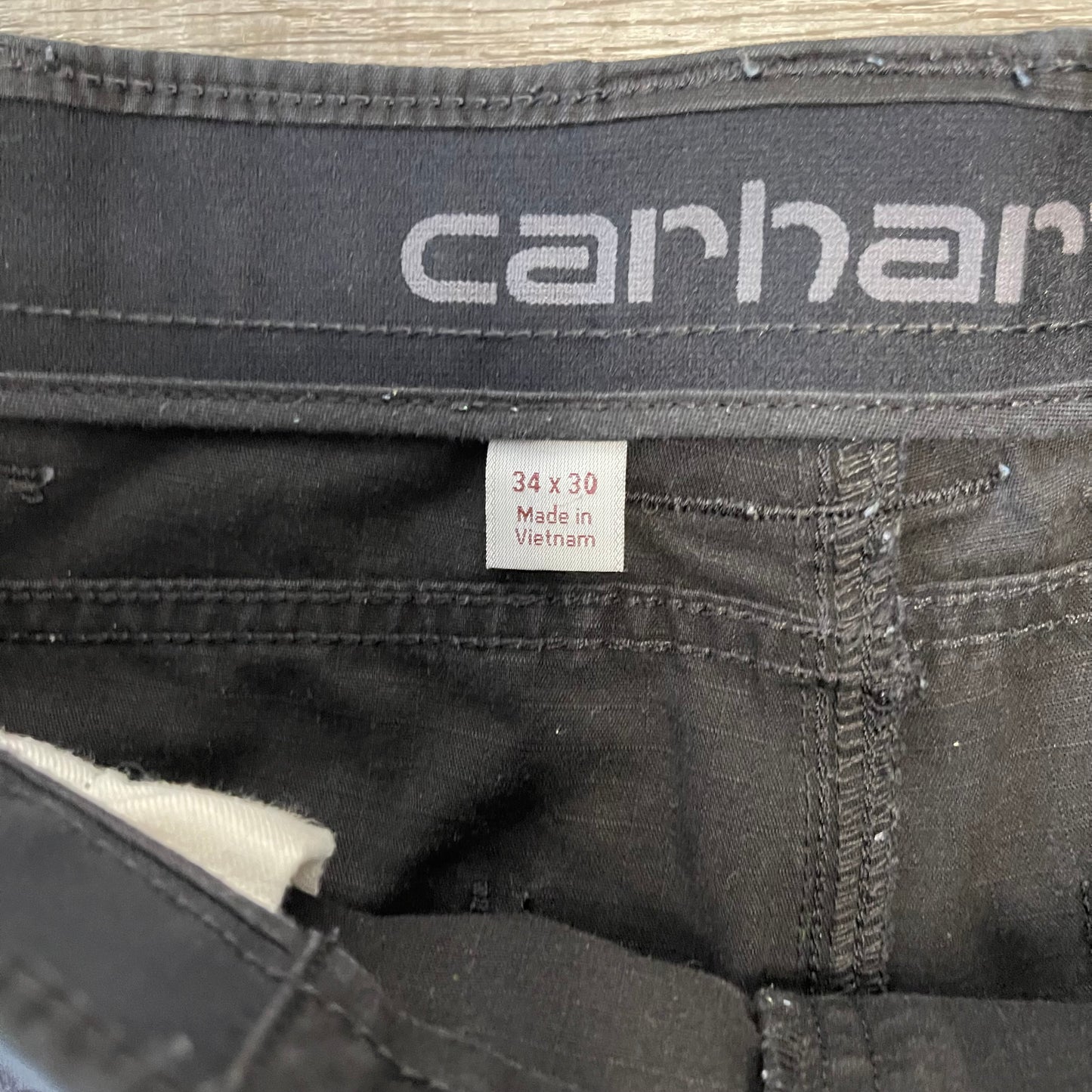 Black Carhartt Denim Pants Size 34x30