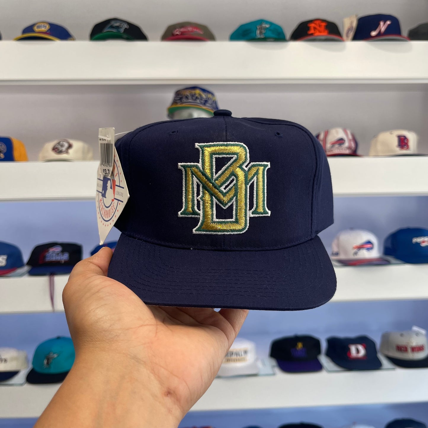 Vintage Milwaukee Brewers Kids Snap Back Dead Stock New