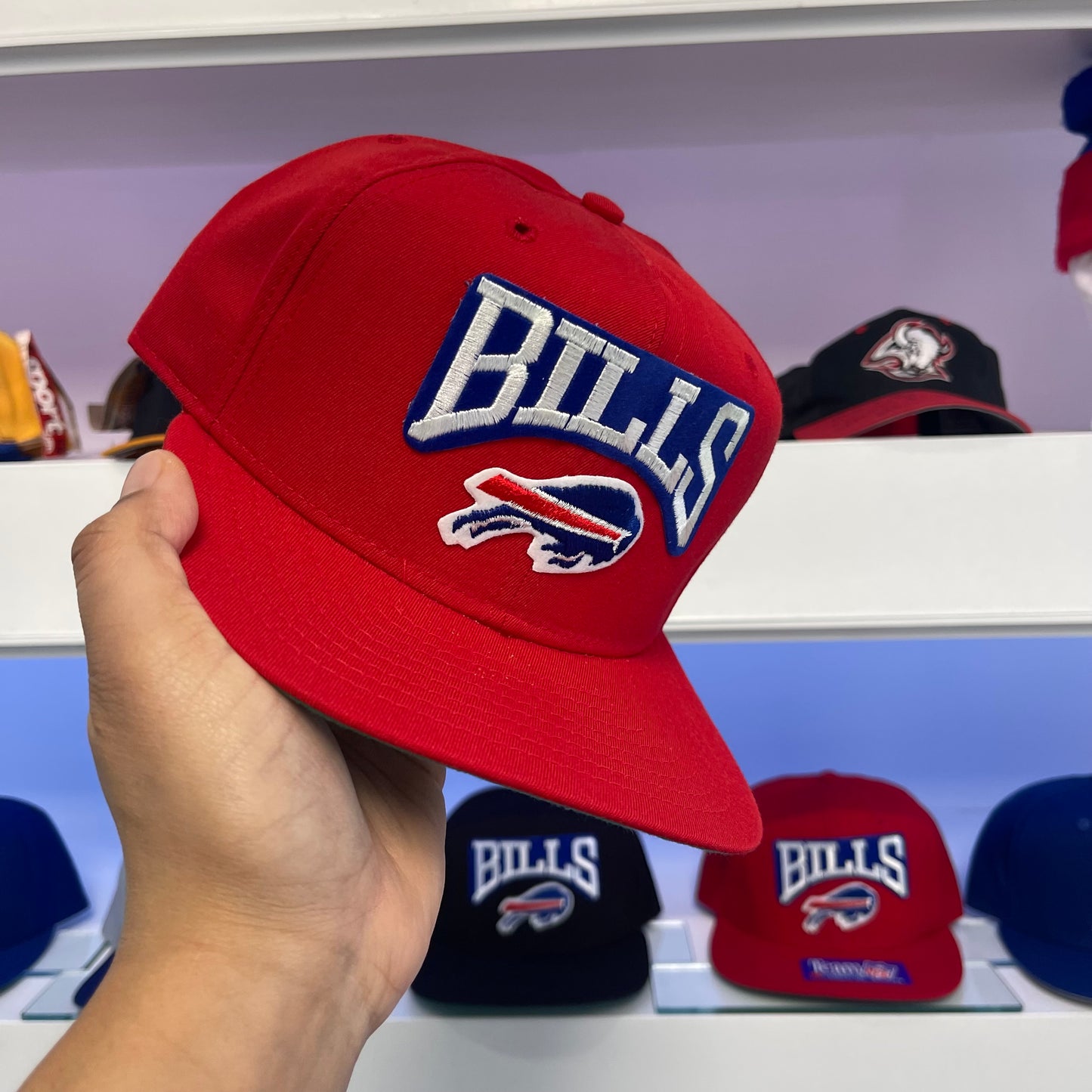 Vintage Buffalo Bills Red Wool Snap Back