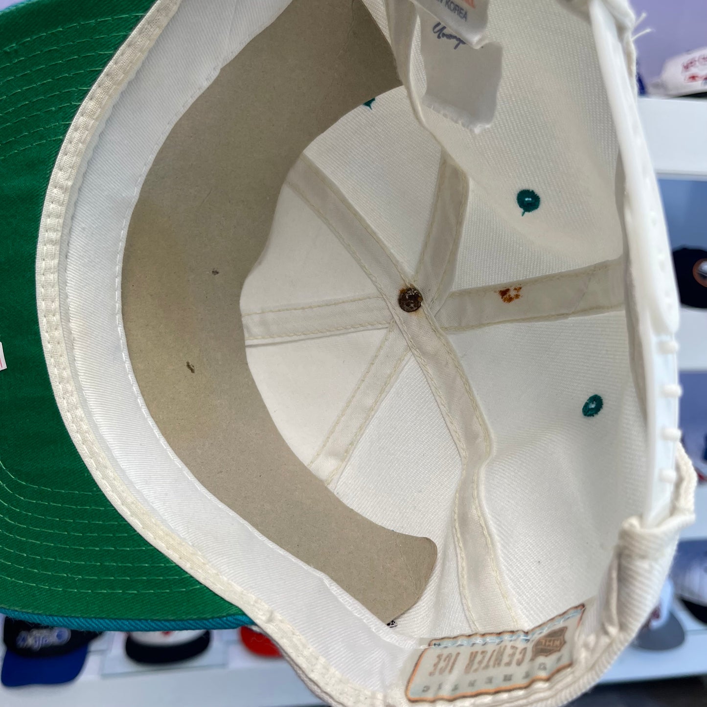 Vintage 1990s NHL San Jose Sharks Script Snap Back