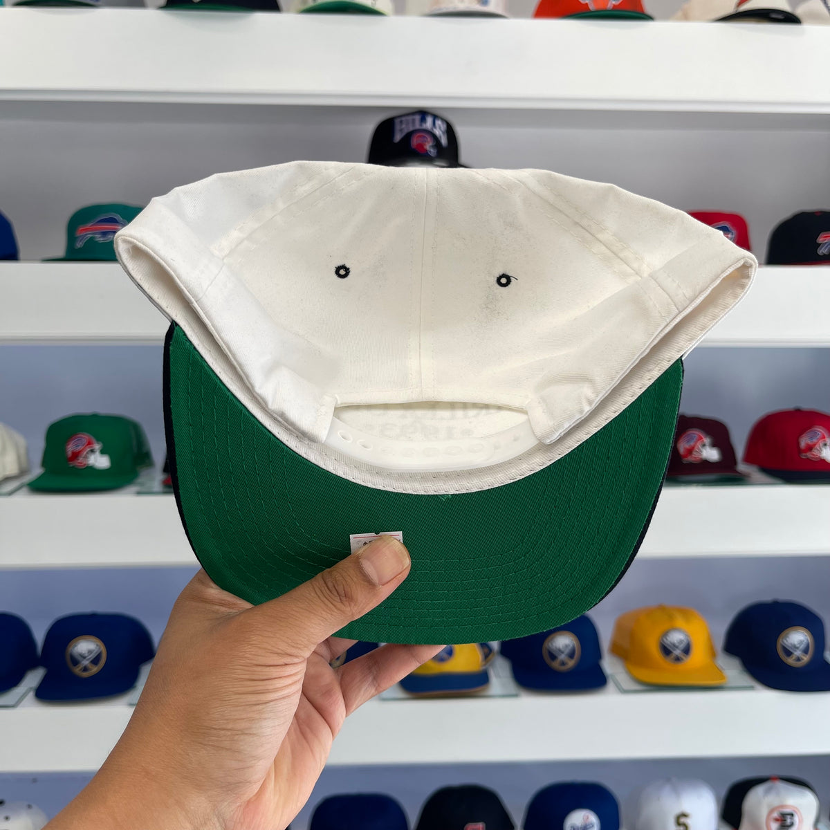 Vintage 1993 Marilla Grill 1st Annual Golf Tournament Snapback Hat - White/Navy