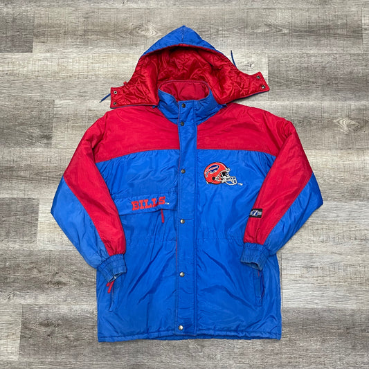 Vintage 1990s NFL Buffalo Bills Logo 7 Winter Jacket Size Medium