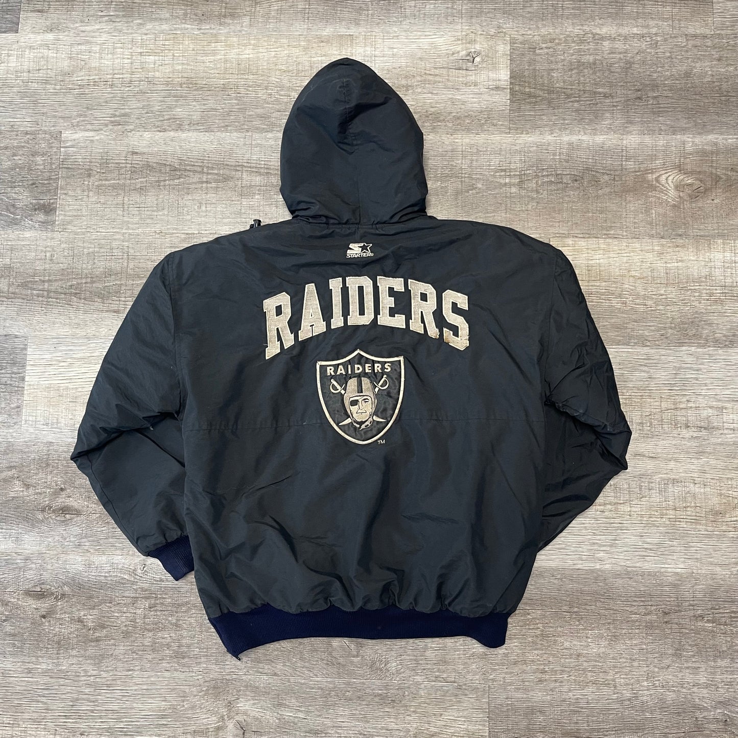 1990s Raiders Starter Parka Jacket Size Medium