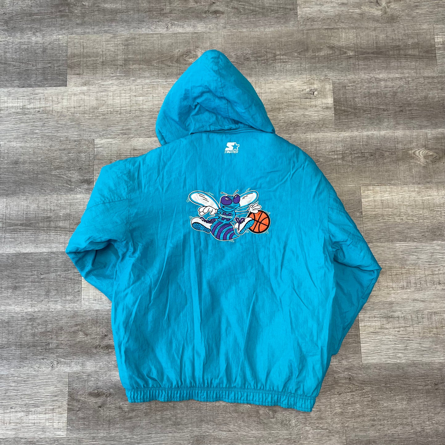 1990s Charlotte Hornets Starter Parka Jacket Size Large