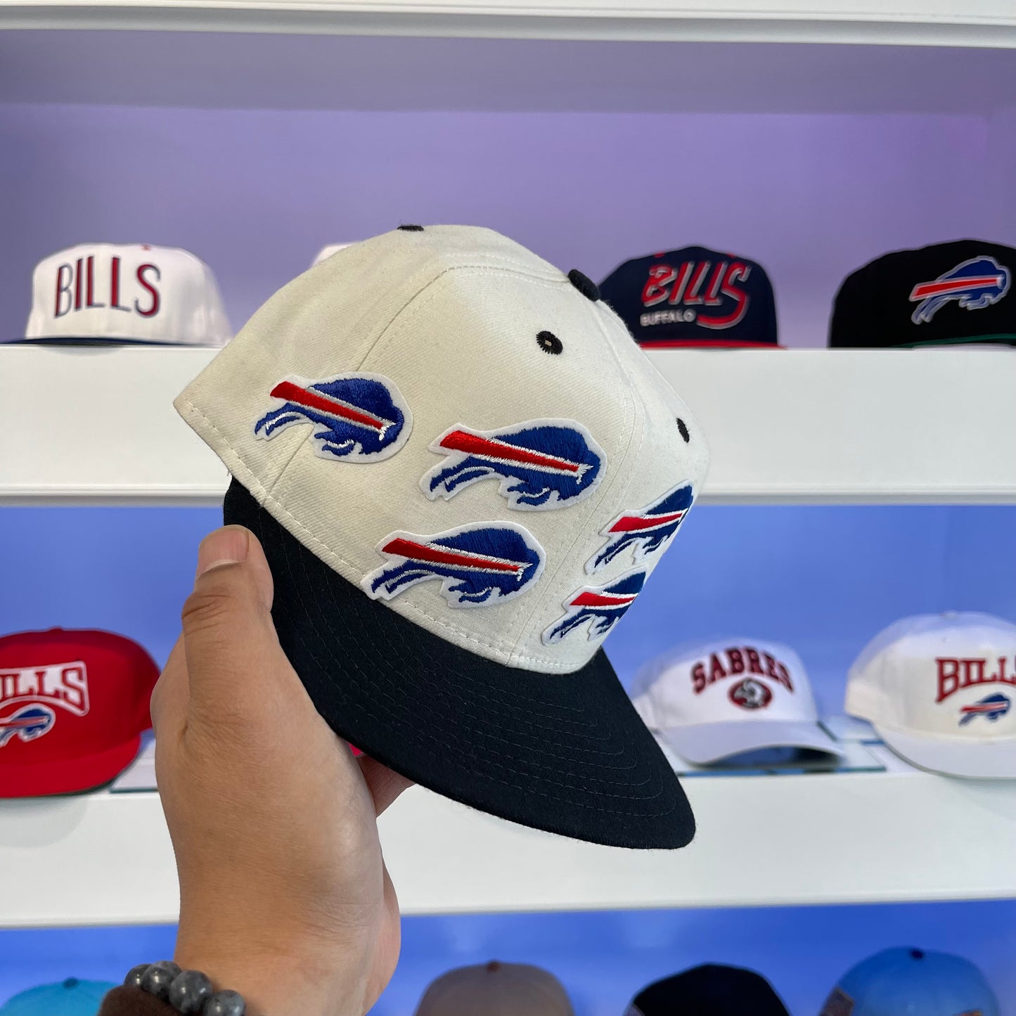 Vintage 1990s NFL Buffalo Bills New Era Wool Snap Back