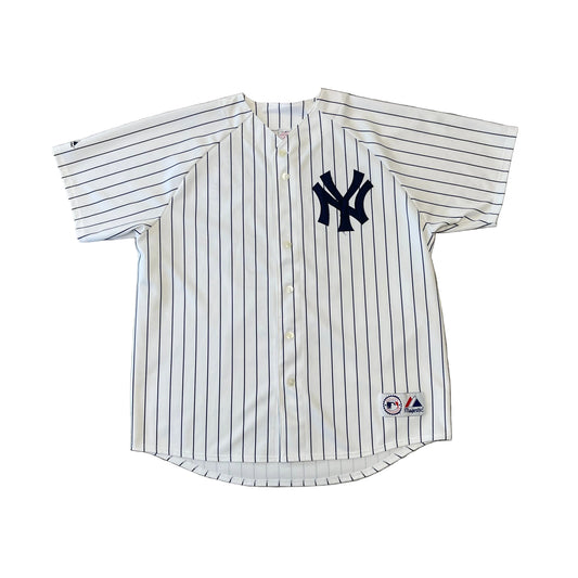 Vintage Y2K MLB Alex Rodriguez New York Yankees Majestic Pin Stripe Jersey
