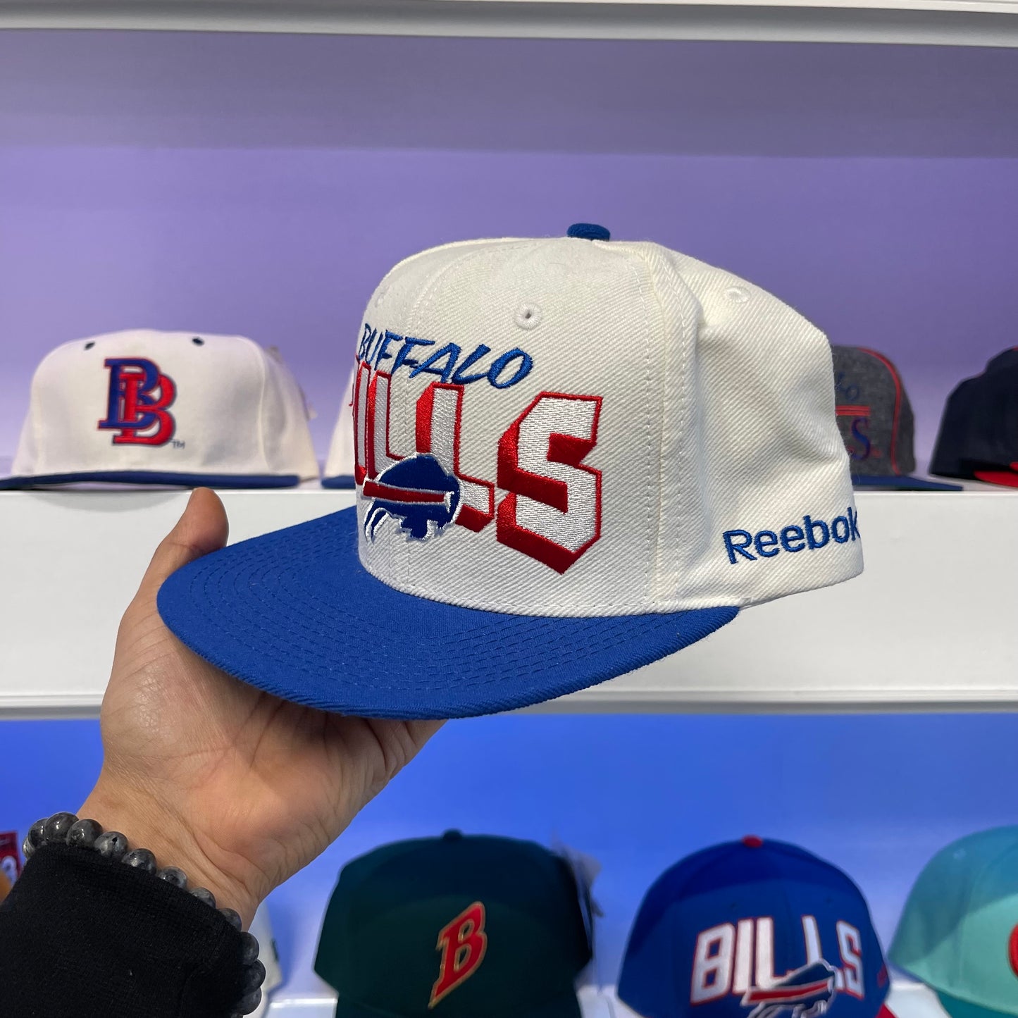 Vintage NFL Buffalo Bills Reebok Snap Back Adult Size