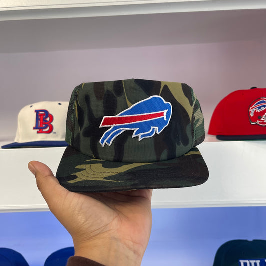 1990s Buffalo Bills Camouflage Mesh Snap Back