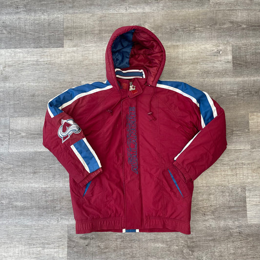 1990s Colorado Avalanche Starter Jacket Size Medium