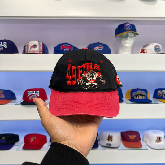 Vintage 1990s San Francisco 49ers Tasmanian Devil Looney Tunes Snap Back