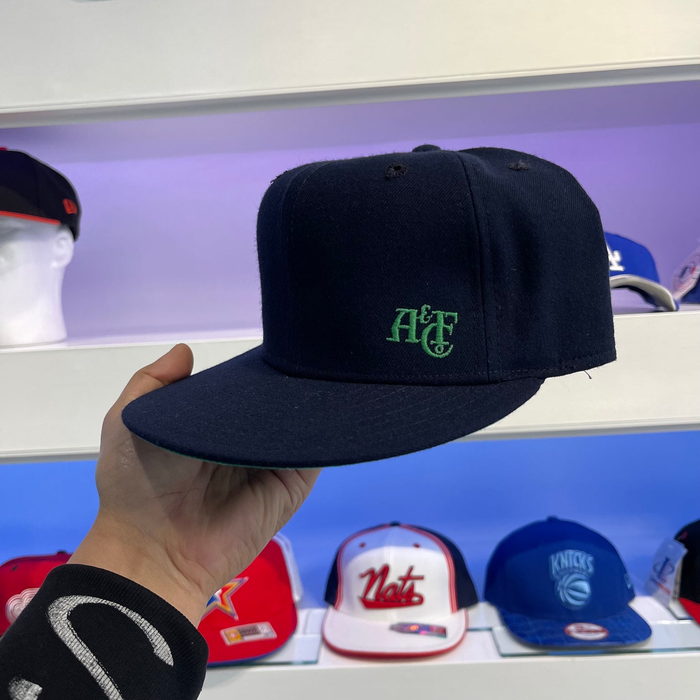 80S ABERCROMBIE AND FITCH NEW ERA FITTED HAT - 7 1/4