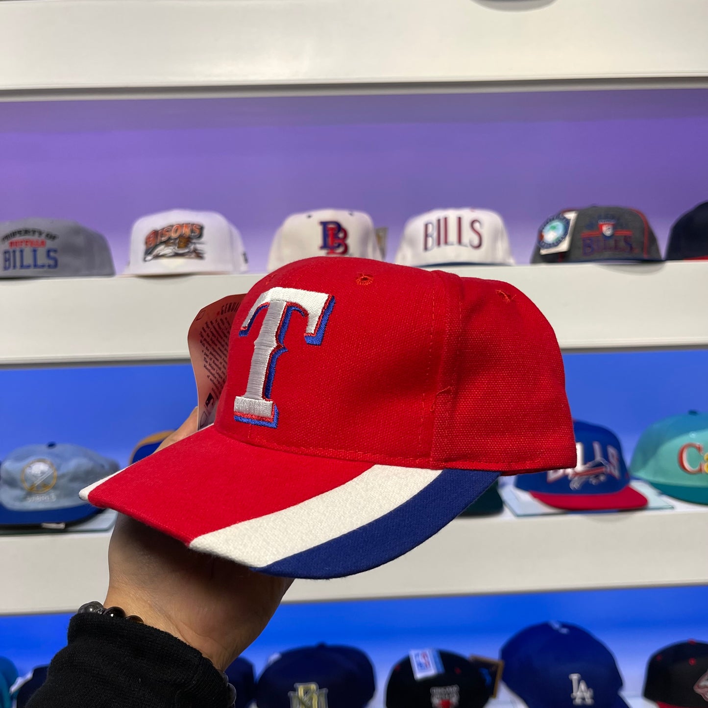 Vintage MLB Texas Rangers Snap Back Dead Stock New