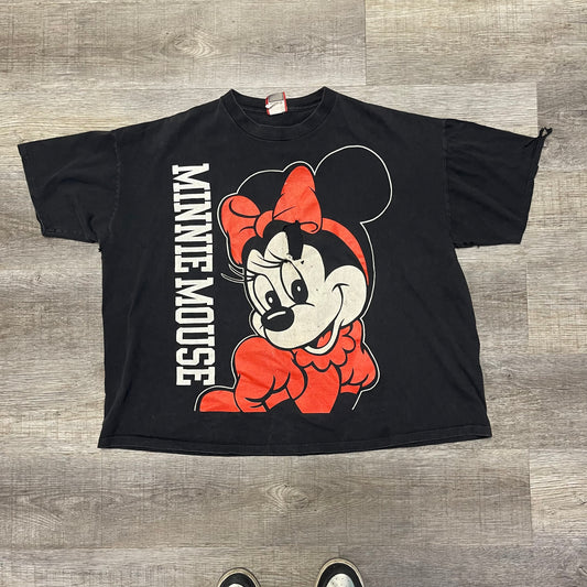 Vintage 1990s Minnie Mouse Thrashed T Shirt Size 3x