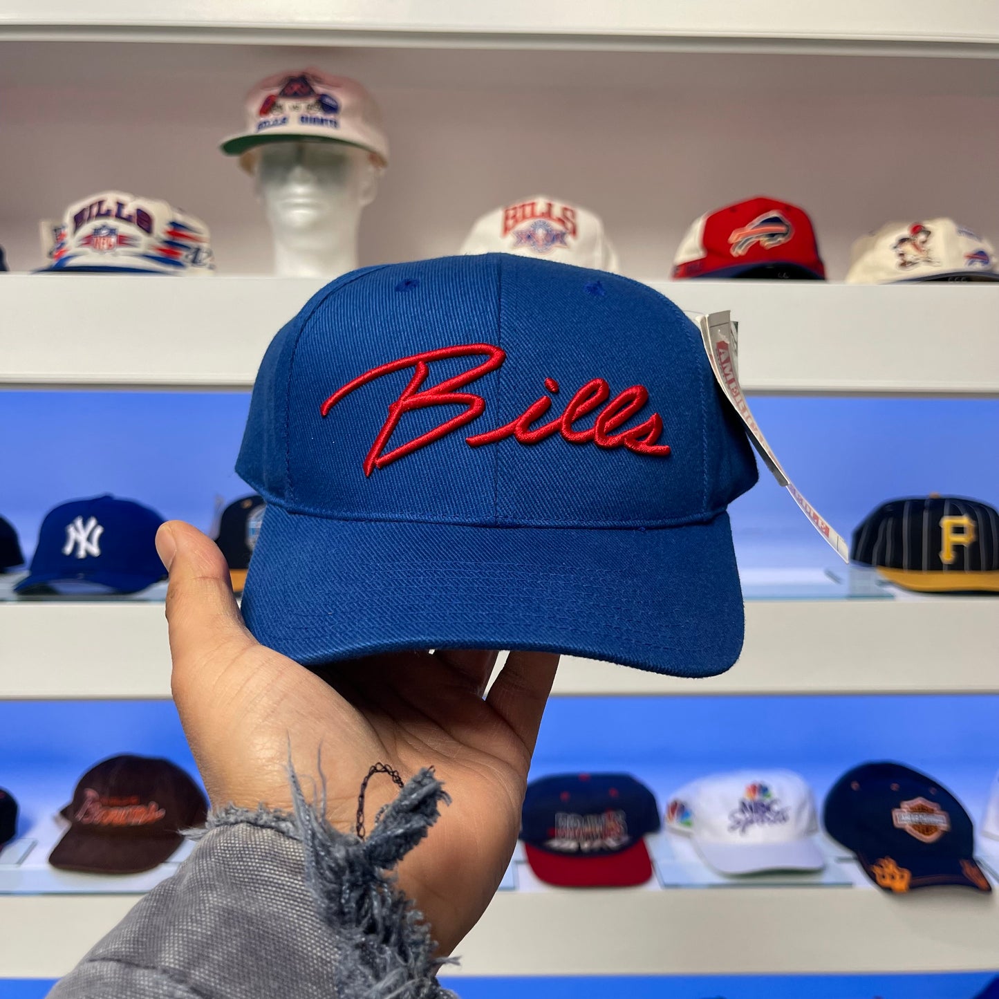 Vintage NFL Buffalo Bills American Needle Curve Brim Hat