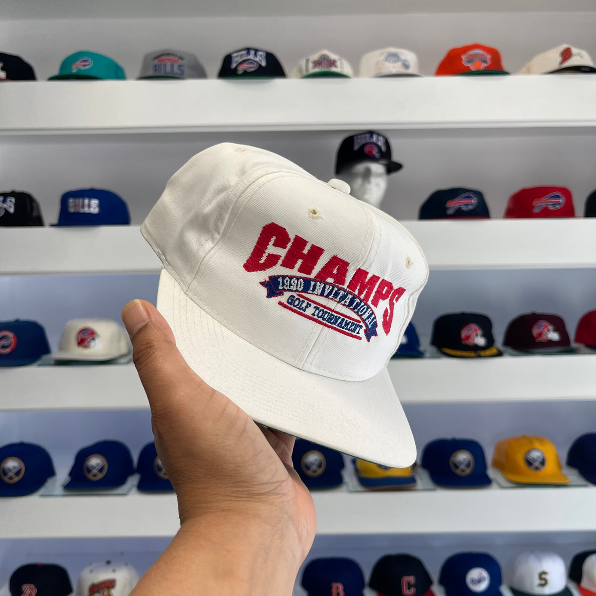 Vintage 1990 invitational Golf Tournament Champs Snap Back