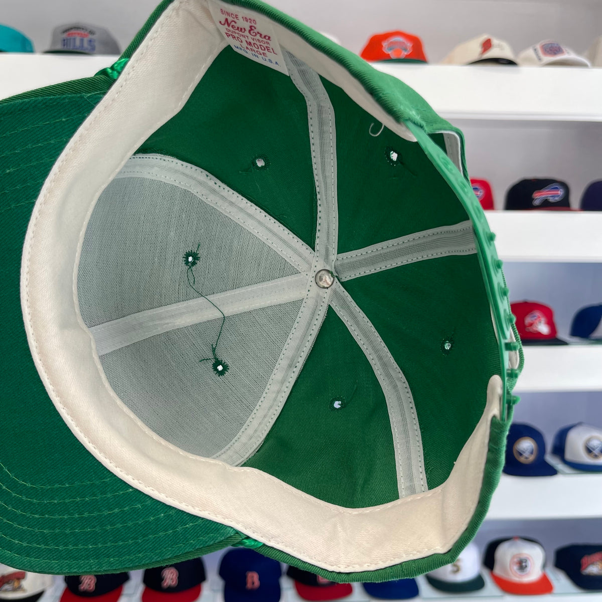 Vintage 90s Eagle Trace TPC Golf Rope Snapback Hat - Kelly Green