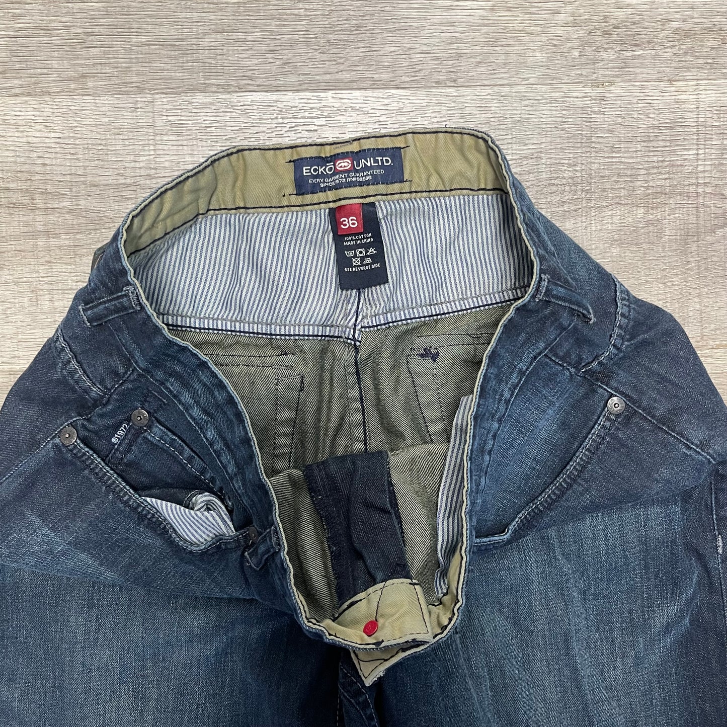 Vintage 2000s Y2K Ecko Unltd. Denim Blue Jeans Size 36x42
