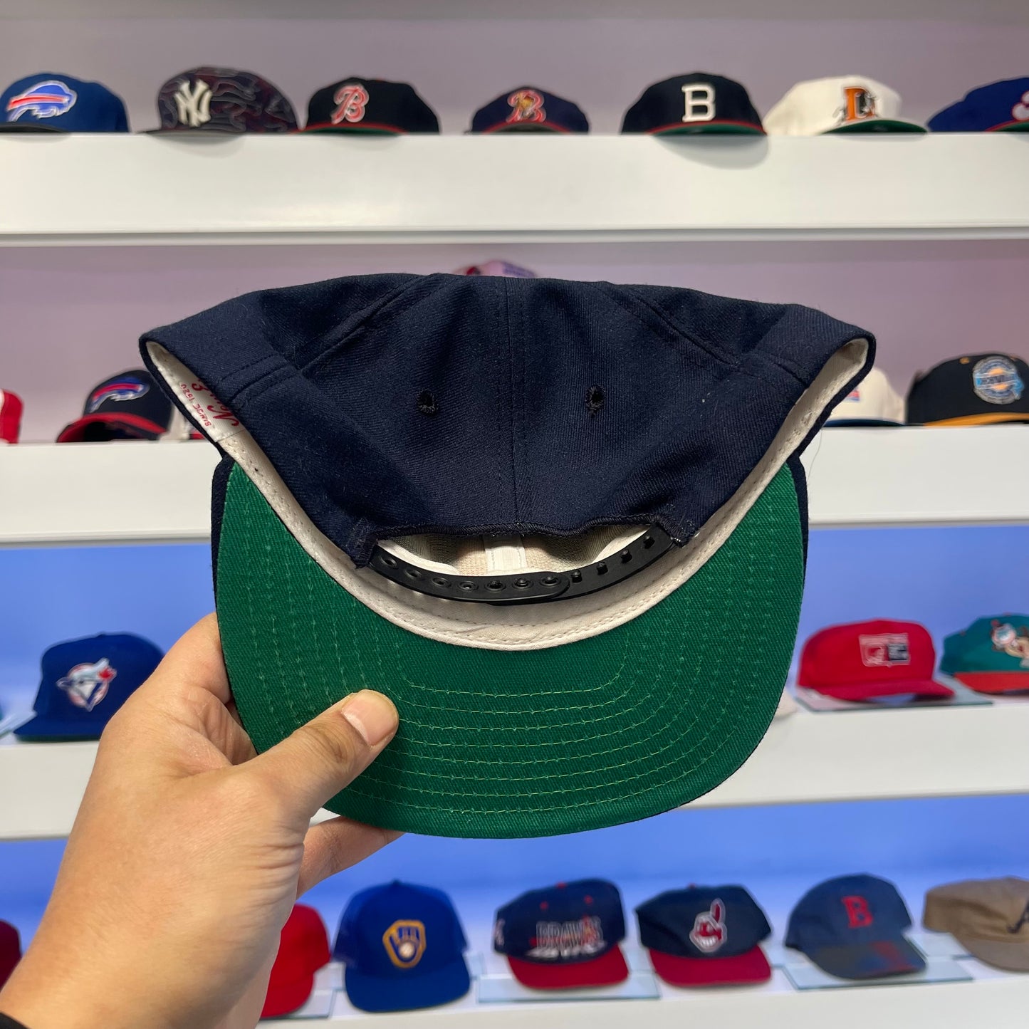 Vintage 1990s MLB Detroit Tigers Orange Logo Wool Snap Back