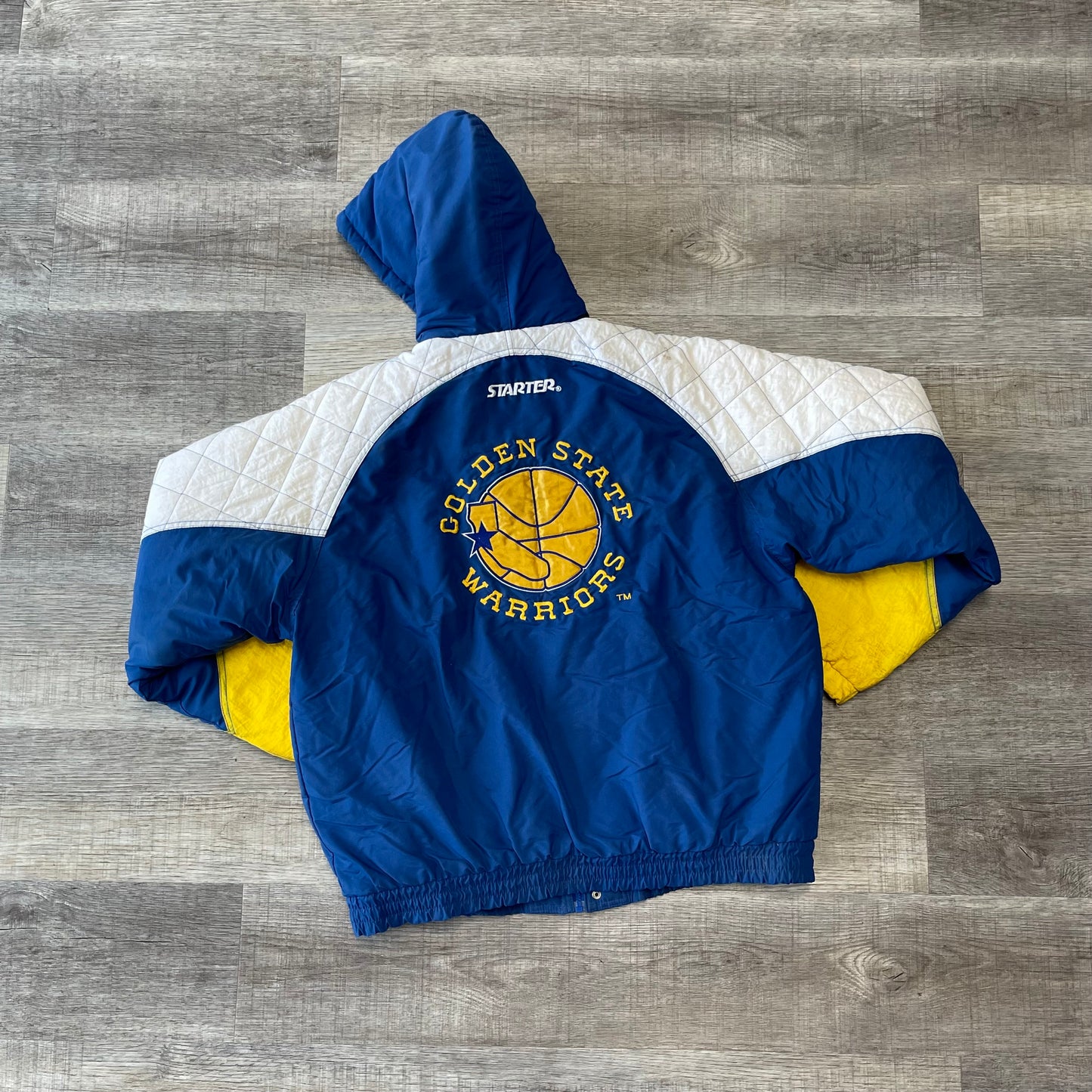 Vintage 1990s NBA Golden State Warriors Starter Jacket Size Large