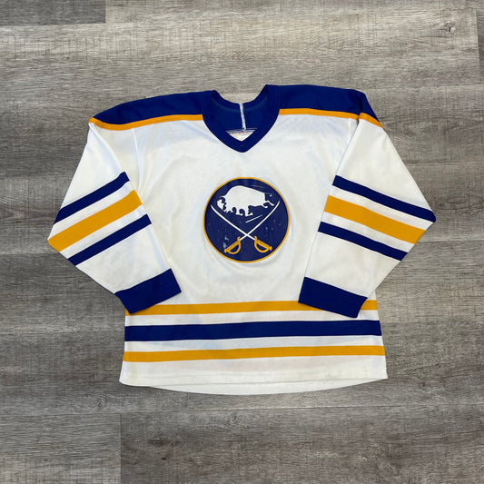 Vintage NHL Buffalo Sabres Blank CCM Jersey Size Large