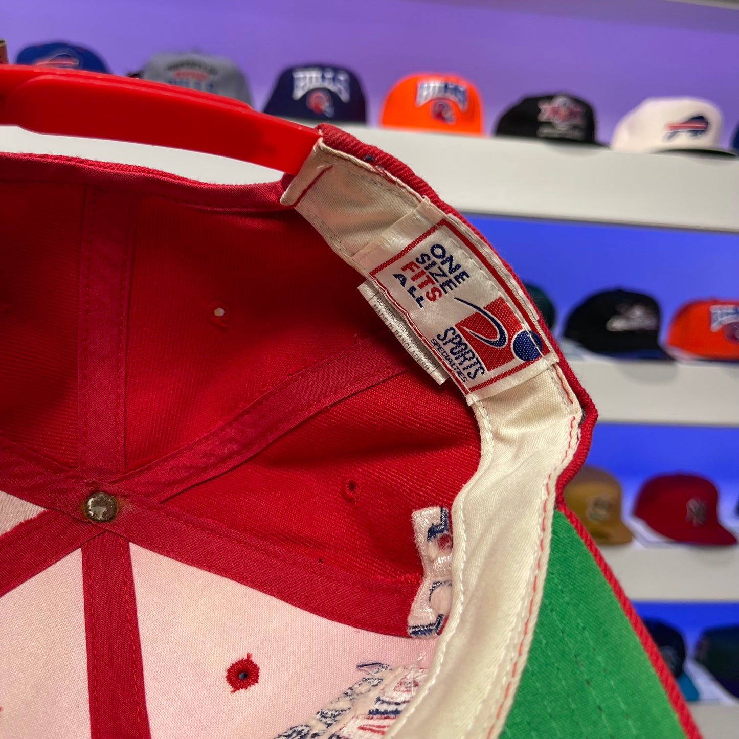 Vintage 1990s MLB Texas Rangers Sports Specialties Grid Snap Back