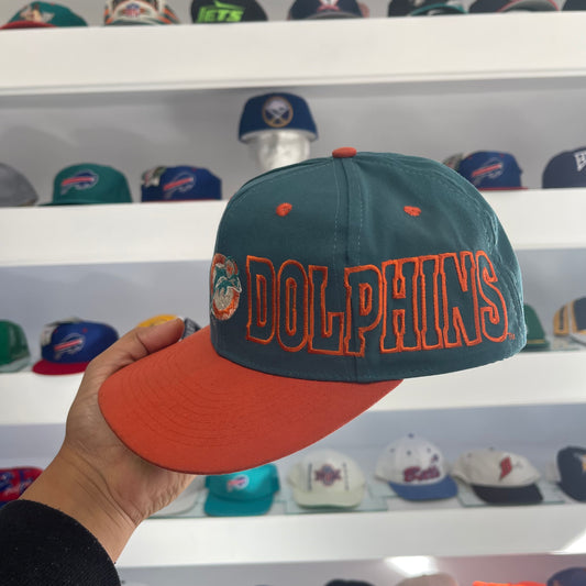 Vintage 1990s Miami Dolphins Twill Snap Back