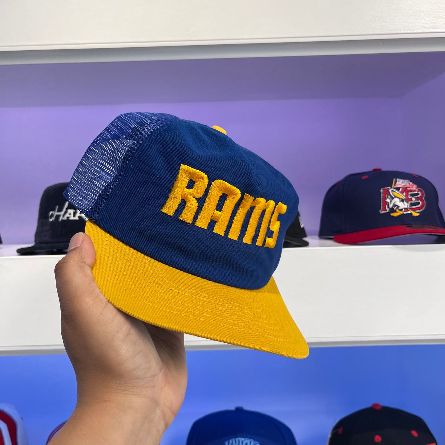 Vintage NFL 1980s Rams Snap Back New Era